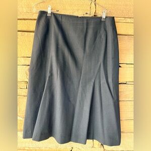 Talbots Classic Black Wool A line Skirt